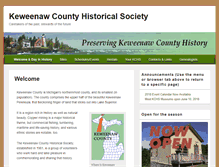 Tablet Screenshot of keweenawhistory.org